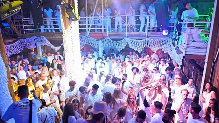 The white festival takes place in the factory.