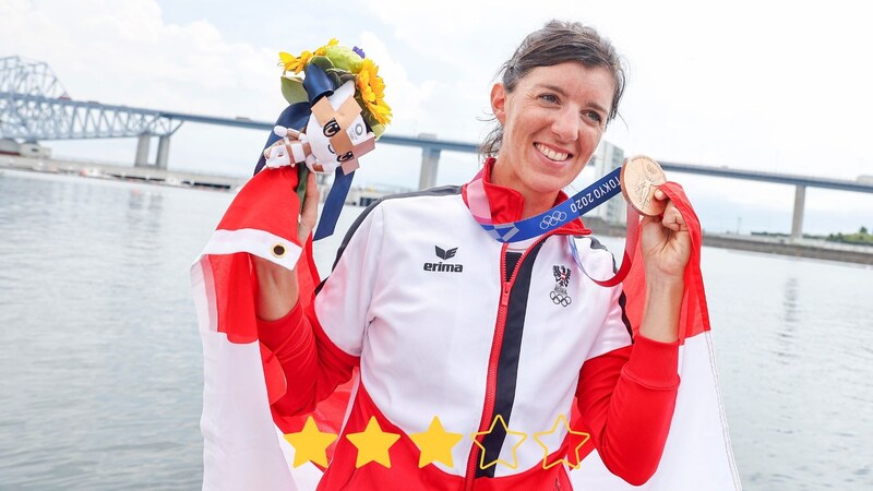 Ruder-Ass Magdalena Lobnig holte 2021 in Tokio die Bronzemedaille. (Bild: GEPA Pictures)