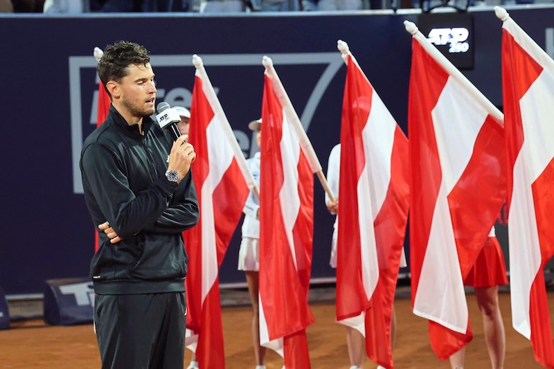 Thiem konnte den Abend nochmal genießen.  (Bild: Birbaumer Christof/Cristof Birbaumer)