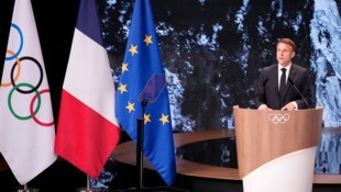 Freude bei Emmanuel Macron