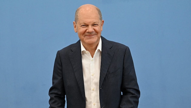 Germany's Federal Chancellor Olaf Scholz (Bild: AFP)