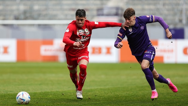 Mit Matheus Favali (li.) kehrte ein alter Bekannter auf die Birkenwiese retour. (Bild: GEPA pictures)