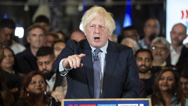 Boris Johnson's 15-minute appearance at the Salzburg Summit on Friday, which was probably not cheap, is causing waves to rise (Bild: Thomas Krych)