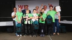Das Siegerteam aus Krenglbach holte den ersten Platz der Jugendrotkreuz-Bundesmeisterschaft nach Oberösterreich (Bild: Rotes Kreuz)