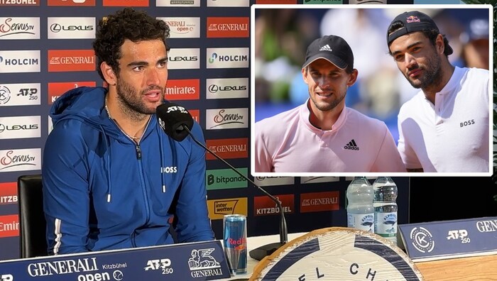 Matteo Berrettini talks about the end of Dominic Thiem's career in Kitzbühel.