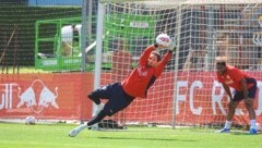 Kam per Leihe aus Leipzig: Goalie Blaswich. (Bild: ANDREAS TROESTER)