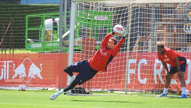 Came on loan from Leipzig: Goalie Blaswich. (Bild: ANDREAS TROESTER)