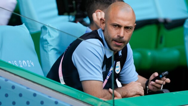 Argentina coach Javier Mascherano (Bild: AP ( via APA) Austria Presse Agentur/ASSOCIATED PRESS)