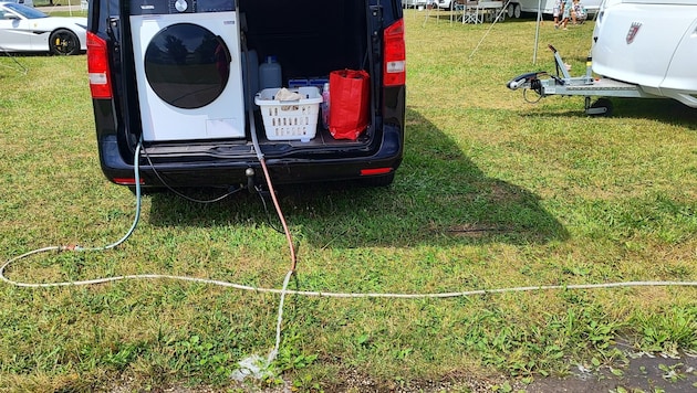 Das soll es laut VP-Stadtchef Karl-Heinz Koll nun nicht mehr geben: Durch den Wechsel des Standorts kann das Wasser aus den Waschmaschinen nun in den Kanal abgelassen werden. (Bild: zVg)