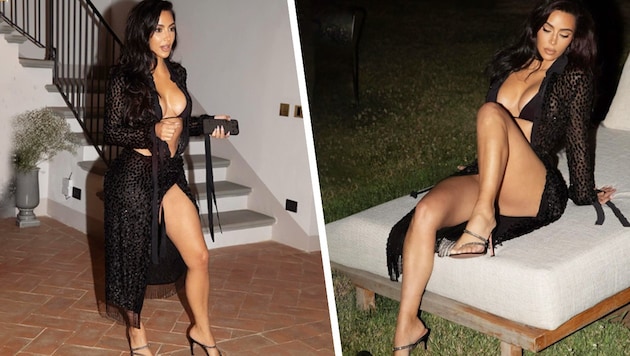 Kim Kardashian delighted her followers with photos like these ... (Bild: Krone KREATIV/instagram.com/kimkardashian,)