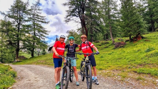 Toni, Verena und Franz in der Natur-Idylle. (Bild: Silberberger Toni)