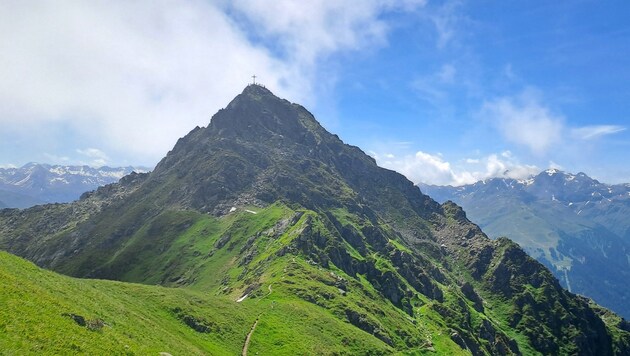 The ascent to the Zamangspitze is quite a challenge. (Bild: Bergauer Rubina)