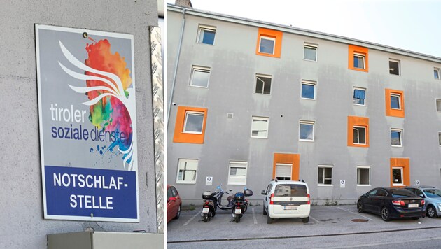 The emergency shelter on Schusterbergweg in Innsbruck. (Bild: Christof Birbaumer/Krone KREATIV)