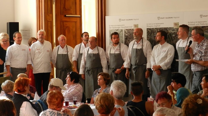Top chefs from the region prepare the meals.
