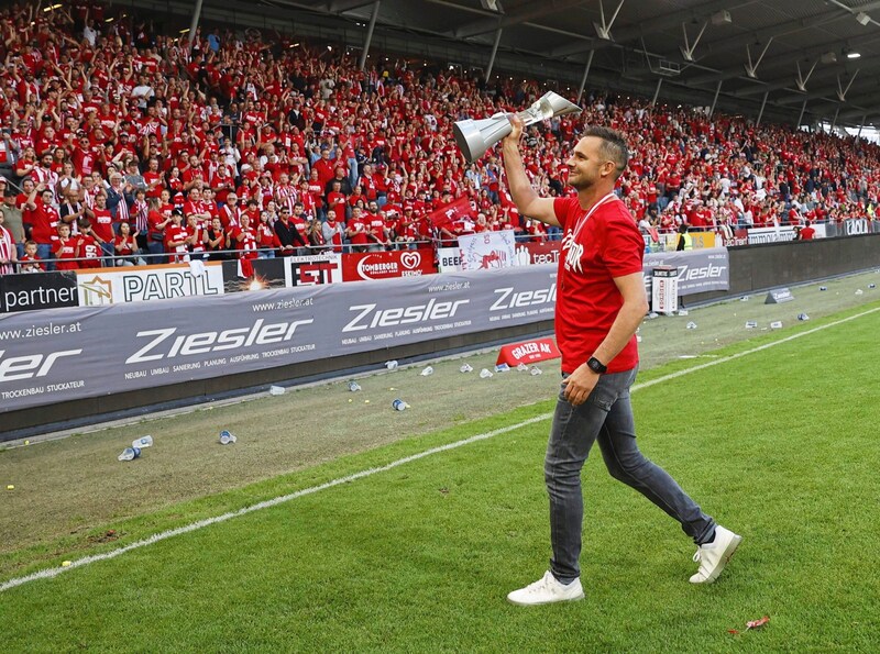 Gernot Messner stieg mit dem GAK in die Bundesliga auf. (Bild: picturedesk.com/ERWIN SCHERIAU / APA / picturedesk.com)