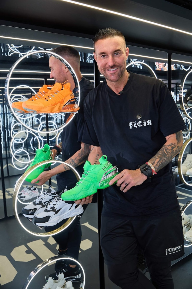 Plein in the new Plein Sport store in Vienna. (Bild: Tuma Alexander/Starpix / A. Tuma)