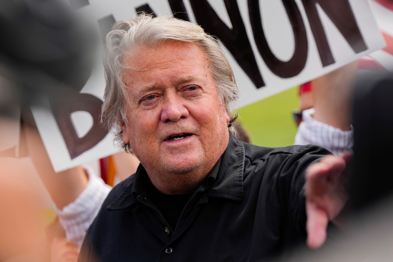 Steve Bannon, mastermind of the New Right, is currently in prison. (Bild: AP/Julia Nikhinson)