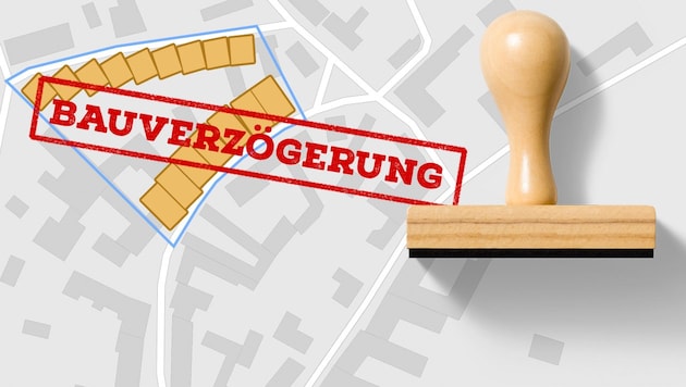 Formalfehler können passieren: Den Projektgegnern bringt ein Hoppala im Schriftverkehr weitere vier Wochen, um ihre Argumente zu optimieren. (Bild: Krone KREATIV/stock.adobe.com, openstreetmap.contributors)