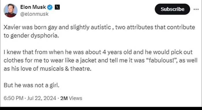 „Xavier wurde schwul und leicht autistisch geboren, zwei Eigenschaften, die zu ...