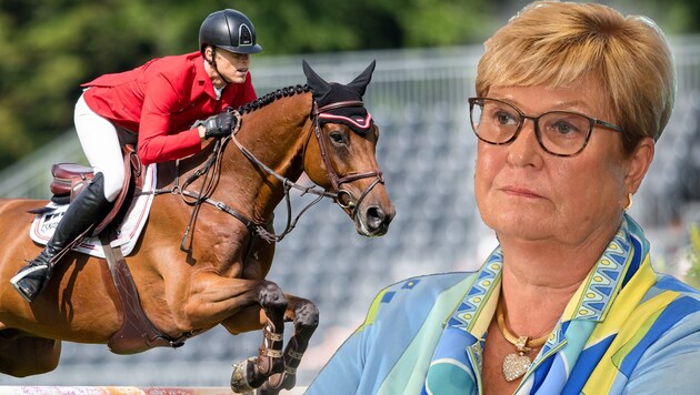 OEPS President Elisabeth Max-Theurer defends show jumper Max Kühner. (Bild: GEPA pictures, APA/BARBARA GINDL)