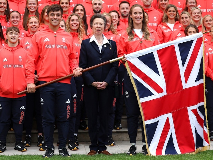 Prinzessin Anne in der britischen Botschaft in Paris