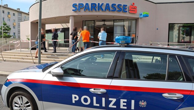 This bank branch was robbed at the time. (Bild: Johanna Birbaumer, Krone KREATIV)