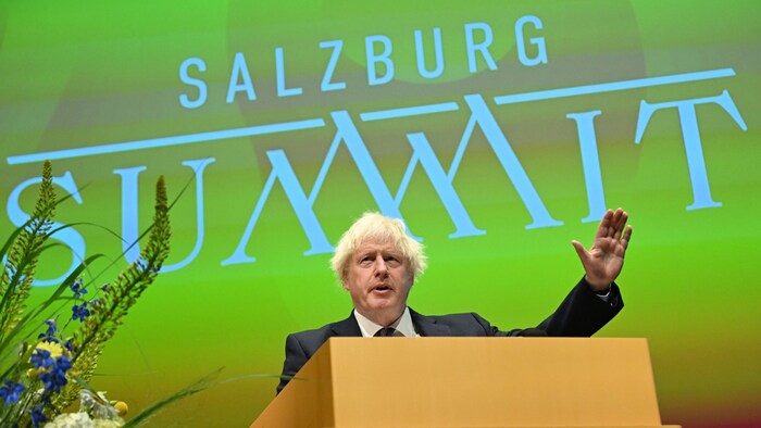 Boris Johnson in Salzburg
