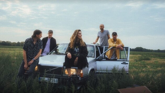 The band Juli with singer Eva Briegel and her boys. (Bild: Amelie Siegmund)