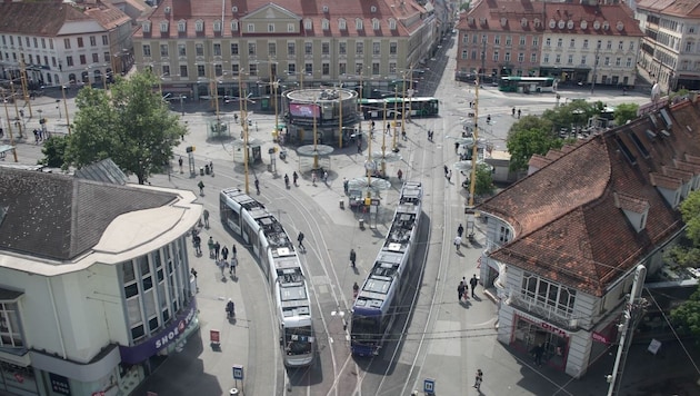 Der Anschlag war auf dem Jakominiplatz geplant. (Bild: Scherbichler Wulf)