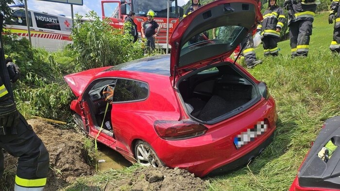 Die Stadtfeuerwehr Murau war nach dem Unfall im Einsatz.