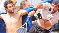 Matteo Berrettini beeindruckte in Kitzbühel mit seinem Spiel, danach auch mit seinem Oberkörper. (Bild: Birbaumer Christof/Christof Birbaumer)