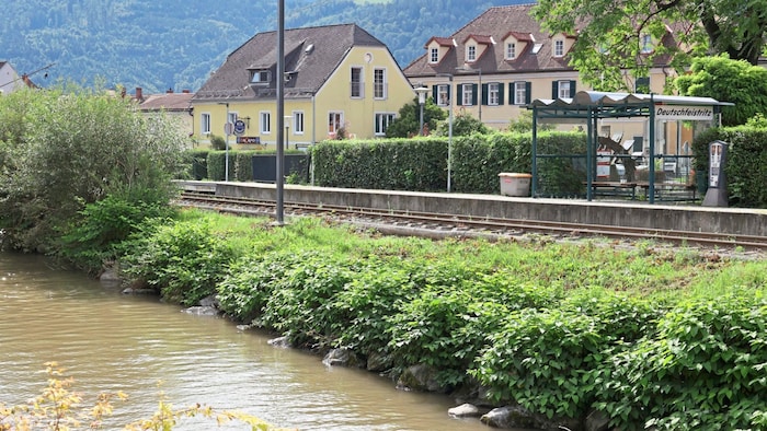 The stop in Deutschfeistritz is also deserted at the moment.