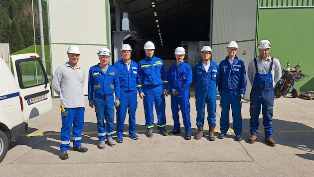 Representatives from the Czech Republic visited the Gruben pumping station (Bild: MERO CR)