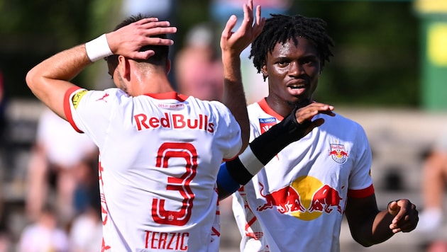 Red Bull Salzburg win at FC Dornbirn without any major problems ... (Bild: GEPA)