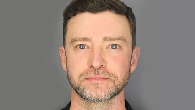 Der „Mug Shot“ von Justin Timberlake ging um die Welt. (Bild: AFP/Harbor Police Department)