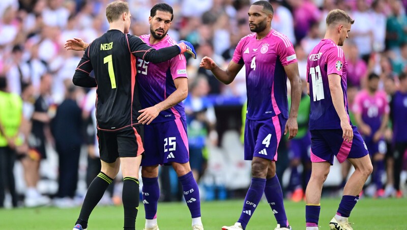 Jonathan Tah (2nd from right) will apparently not be joining FC Bayern after all. (Bild: GEPA)