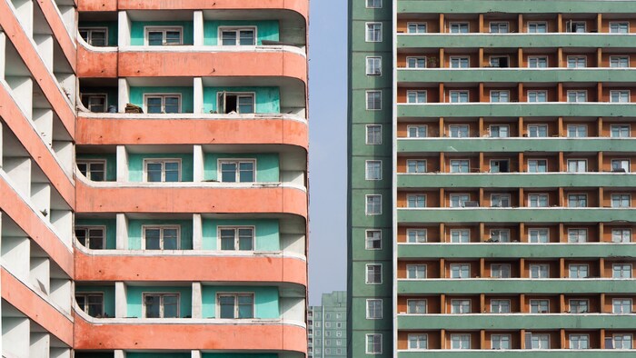 Residential buildings in Pyongyang