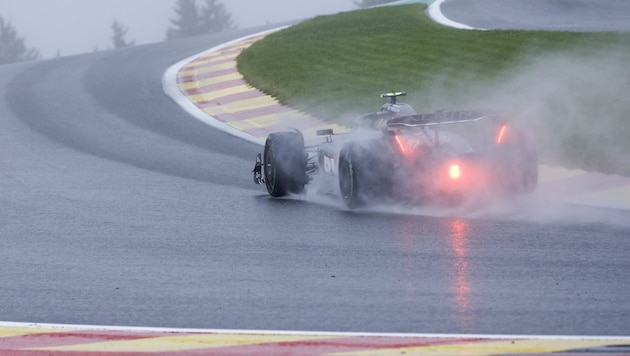 Rain at Spa (Bild: AFP)