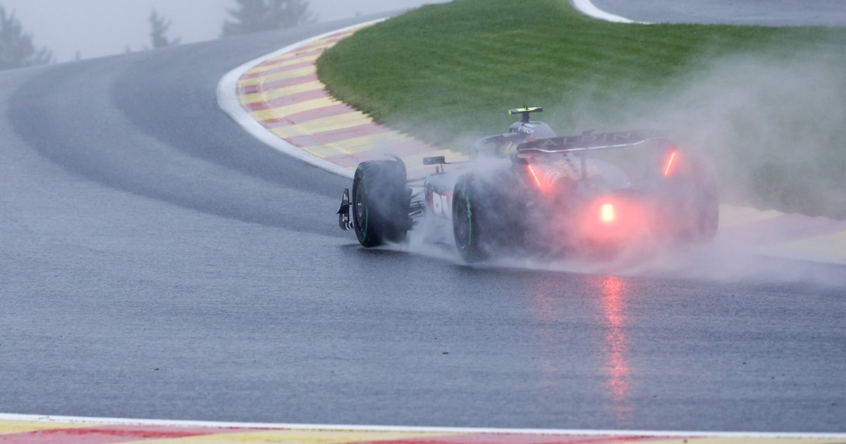 3. Formule 1-training – Zware regen op Spa, beste tijd voor Max Verstappen