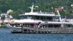 Die MS Poseidon am Anleger beim Hoisnwirt in Gmunden (Bild: Spitzbart Wolfgang/Wolfgang Spitzbart .)