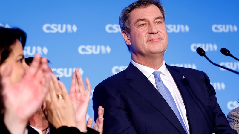 Markus Söder's Bavarian CSU wants to push ahead with the expansion of the A8 towards Salzburg - Salzburg prefers the rail offensive. (Bild: MICHAELA REHLE)