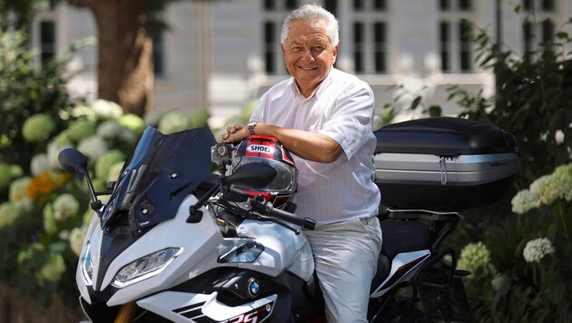 Hans Rathgeb hat jetzt wieder mehr Zeit für Ausflüge mit seinem Motorrad. (Bild: Tröster Andreas/ANDREAS TROESTER)