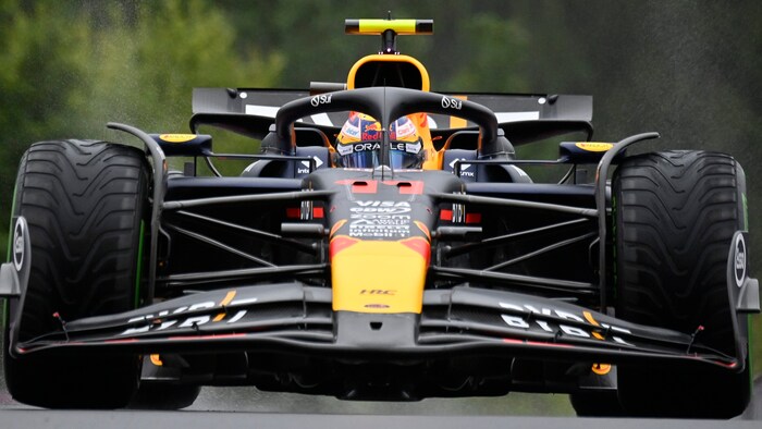 The car of Sergio Perez
