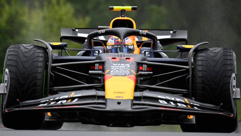 The car of Sergio Perez (Bild: Associated Press)