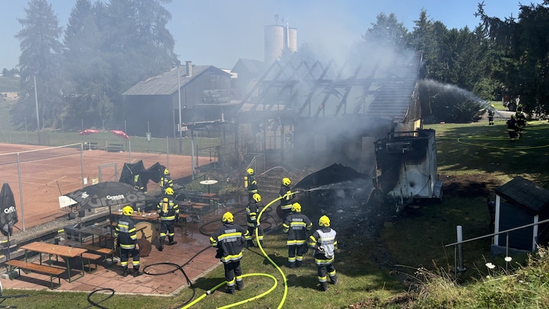 The ruins of the fire (Bild: FF Wildon)