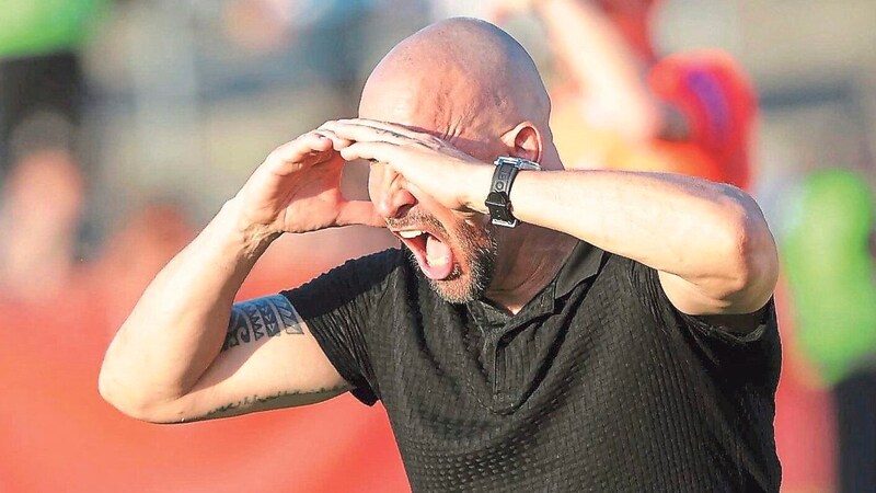 Sturm coach Christian Ilzer cried his heart out during the 4:2 win in Krems. (Bild: GEPA/GEPA pictures)