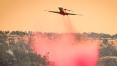 Ein Lufttanker in Kalifornien (Bild: Josh Edelson)