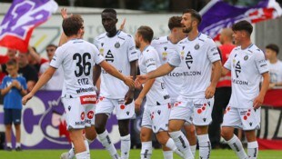 Großer Jubel bei den Spielern der Wiener Austria
