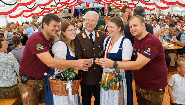 Local fire brigade commander Herbert Költringer was delighted with the successful celebration.