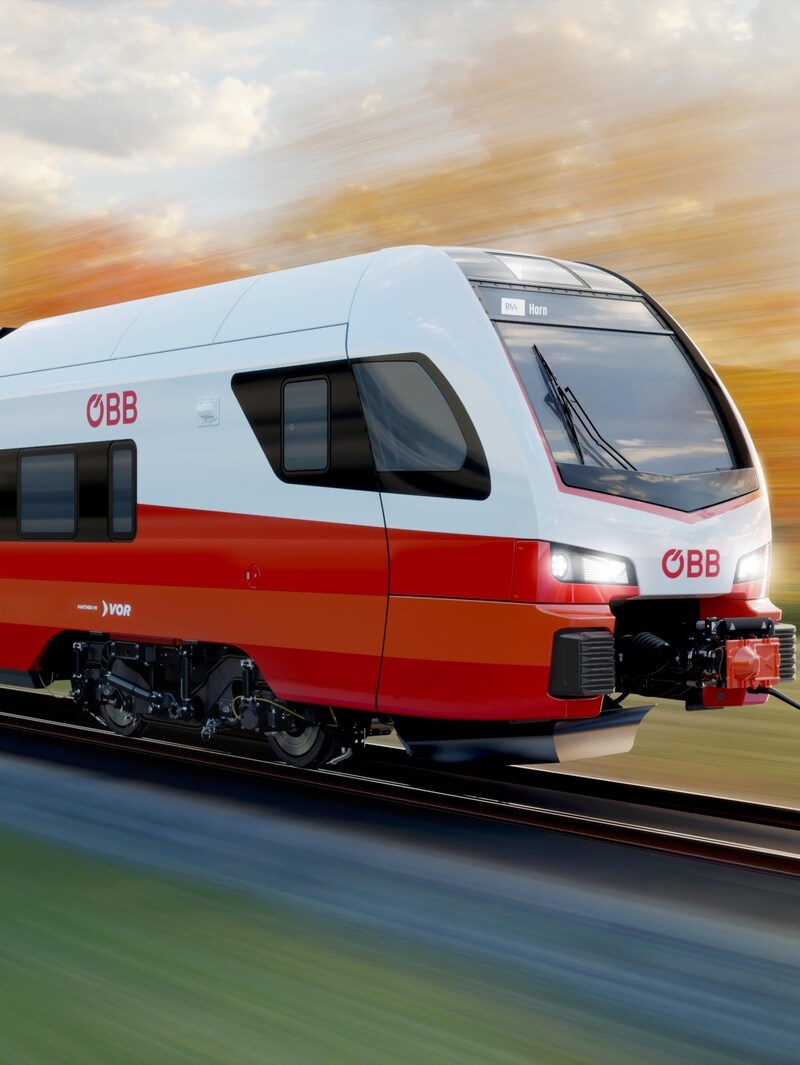 The new Cityjet battery-powered trains will be in operation on the Kamptalbahn from 2028. (Bild: ÖBB)